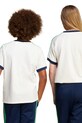 Παιδικό βαμβακερό μπλουζάκι adidas Originals JC8403 λευκό