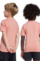 Detské bavlnené tričko adidas JD3439 oranžová