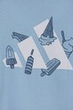 adidas tricou de bumbac pentru copii albastru JI6679