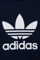 Детская хлопковая футболка adidas Originals тёмно-синий IY7417