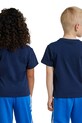 Дитяча бавовняна футболка adidas Originals IY2382 темно-синій