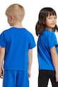 Детская хлопковая футболка adidas Originals IY2376 голубой