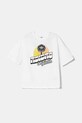 Дитяча бавовняна футболка adidas Originals JD0371 білий SS25