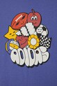 Dětské bavlněné tričko adidas fialová JI6692