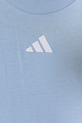 Дитяча бавовняна футболка adidas блакитний JD6512