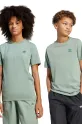 adidas Originals tricou de bumbac pentru copii uni turcoaz JC8418