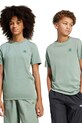 adidas Originals t-shirt bawełniany dziecięcy bawełna turkusowy JC8418