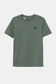 Παιδικό βαμβακερό μπλουζάκι adidas Originals JC8418 τιρκουάζ SS25