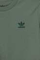 adidas Originals t-shirt bawełniany dziecięcy turkusowy JC8418