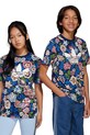 adidas Originals tricou de bumbac pentru copii print bleumarin JD0527