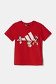 adidas tricou copii print rosu JF3623