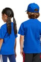 adidas t-shirt bawełniany dziecięcy JC9717 niebieski