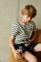 Liewood tricou copii Sixten Stripe Shortsleeve T-shirt cu modele bleumarin LW19079