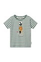 Liewood tricou de bumbac pentru copii Apia Placement Shortsleeve T-shirt LW19844 verde SS25