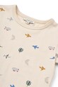 Băieți Liewood tricou de bumbac pentru copii Apia Printed Shortsleeve T-shirt LW19845 bej