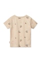 Chlapec Detské bavlnené tričko Liewood Apia Printed Shortsleeve T-shirt LW19845 béžová