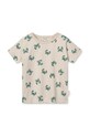 Liewood tricou de bumbac pentru copii Apia Printed Shortsleeve T-shirt LW19845 verde SS25