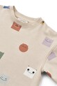 Αγορίστικα Παιδικό βαμβακερό μπλουζάκι Liewood Tyler Printed Shortsleeve T-shirt LW19931 μπεζ