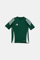 adidas Performance t-shirt dziecięcy okrągły zielony IS1028