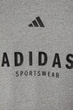 Παιδικό βαμβακερό μπλουζάκι adidas γκρί JC7641