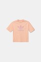 adidas Originals gyerek pamut póló JC9116 narancssárga SS25