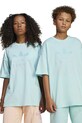 Дитяча бавовняна футболка adidas Originals аплікація бірюзовий JC7881