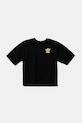 Παιδικό βαμβακερό μπλουζάκι adidas Originals JD0412 μαύρο SS25