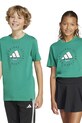adidas tricou de bumbac pentru copii print verde JI6689