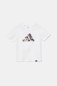 adidas tricou de bumbac pentru copii JI6672 alb SS25
