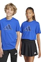 adidas tricou de bumbac pentru copii print albastru JI6670