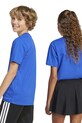 adidas t-shirt bawełniany dziecięcy JI6670 niebieski