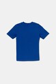 Chłopiec adidas t-shirt bawełniany dziecięcy JI6670 niebieski