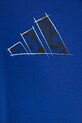 adidas t-shirt bawełniany dziecięcy niebieski JI6670