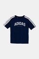 Детская хлопковая футболка adidas хлопок тёмно-синий JL6138