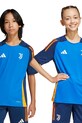 adidas Performance tricou copii print albastru JE4305