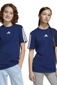 Детская хлопковая футболка adidas хлопок тёмно-синий JD6490