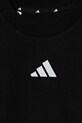 Бавовняна футболка adidas чорний JD6487