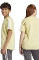 adidas t-shirt in cotone per bambini JN1372 giallo