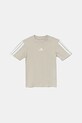 Detské bavlnené tričko adidas bavlna béžová JN7995