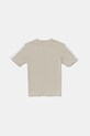 Detské bavlnené tričko adidas JN7995 béžová SS25