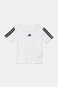 Dětské bavlněné tričko adidas JD6488 bílá SS25