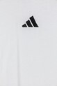 Otroška bombažna kratka majica adidas bela JD6488