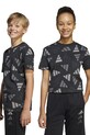 Дитяча футболка adidas бавовна чорний JC7749