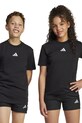 adidas t-shirt bawełniany dziecięcy aplikacja czarny JC9776