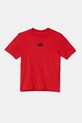 adidas tricou de bumbac pentru copii JE1372 rosu SS25