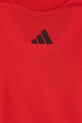 adidas t-shirt in cotone per bambini rosso JE1372
