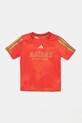 adidas tricou copii JD0497 rosu SS25