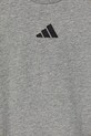 Παιδικό βαμβακερό μπλουζάκι adidas γκρί JD6486
