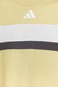 Detské bavlnené tričko adidas žltá JC6661