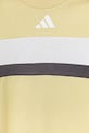 Dětské bavlněné tričko adidas žlutá JC6661